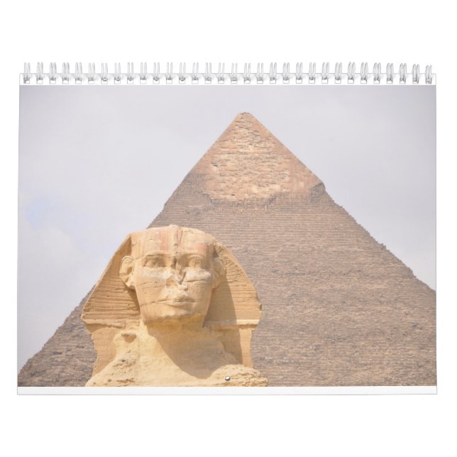 Calendrier Pyramides de Gizeh Sphinx Pharaon Égypte ancienne  (Protection)
