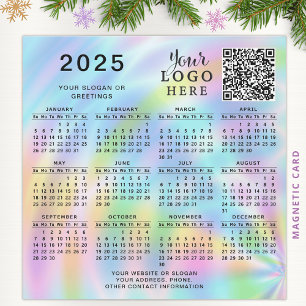Calendrier QR 2025 personnalisé Code Entreprise Lo
