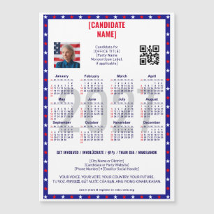 Calendrier QR Code Élection Politique Patriotique