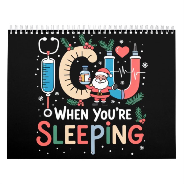Calendrier Quand vous dormez Drôle d'infirmière de réanimatio (Protection)