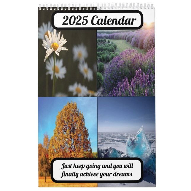 Calendrier Quatre saisons 2025 (Protection)