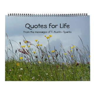 Calendrier Quotes for Life calendar Option A