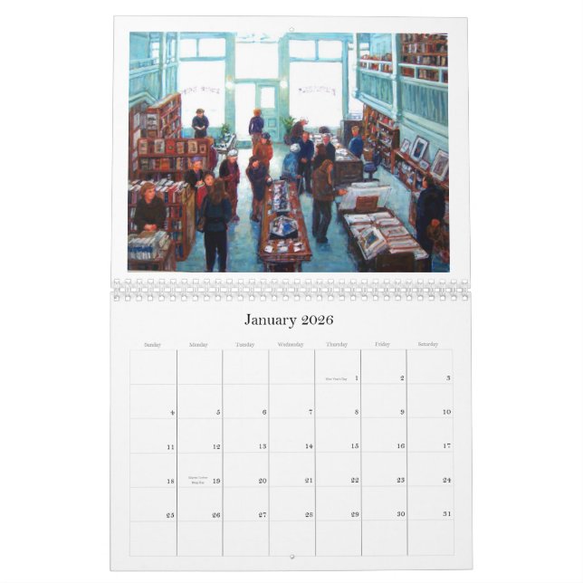 Calendrier quotidien des peintres 2010 de côte (Jan 2026)