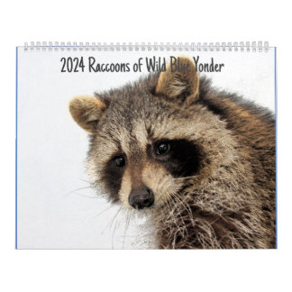 Calendrier Raccoons de Yonder bleu sauvage 2024