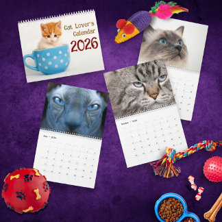 Calendrier Races de chats mignons 2026 Photo – pour les amour