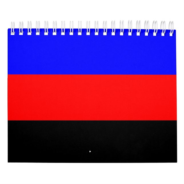 Calendrier Rayures du drapeau de fierté polyamoureuse (Protection)