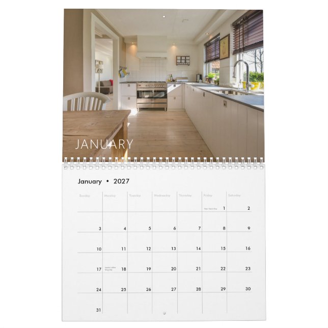 Calendrier Réalisateur personnalisé (Jan 2027)