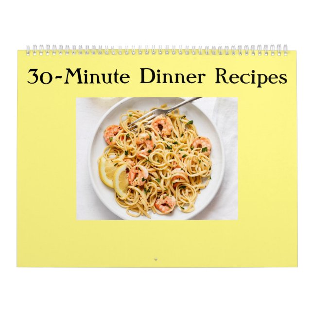 Calendrier Recettes du dîner de 30 minutes (Protection)