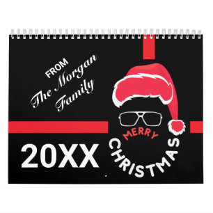 Calendrier Red Black Noël