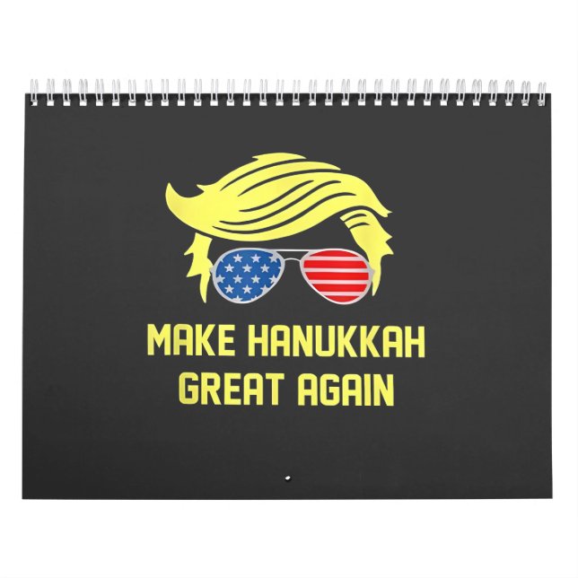 Calendrier Refaire Hanukkah Great Again Trump Juif  (Protection)