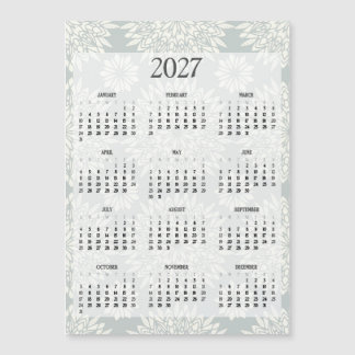 Calendrier réfrigérateur floral 2027