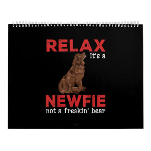 Calendrier Relax Cute newfoundland