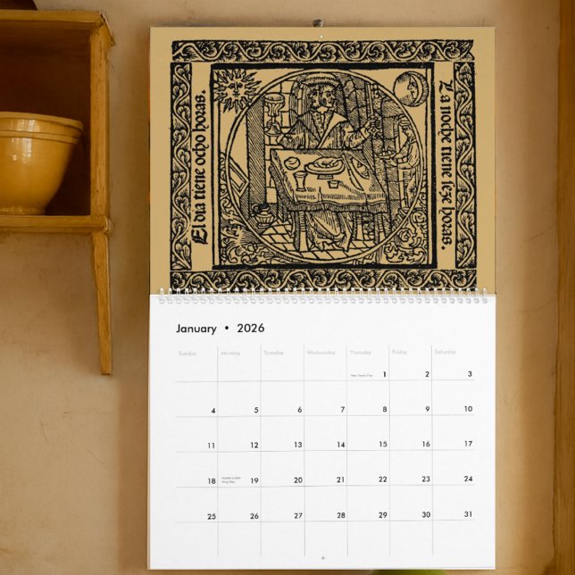 Calendrier Renaissance Era Medieval Gothic 1492 (Créateur téléchargé)