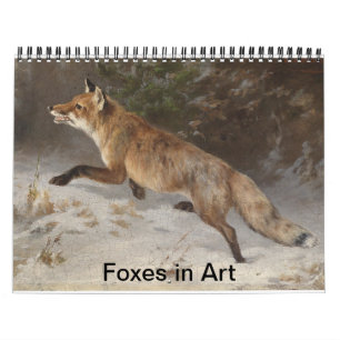 Calendrier Renards dans l'art