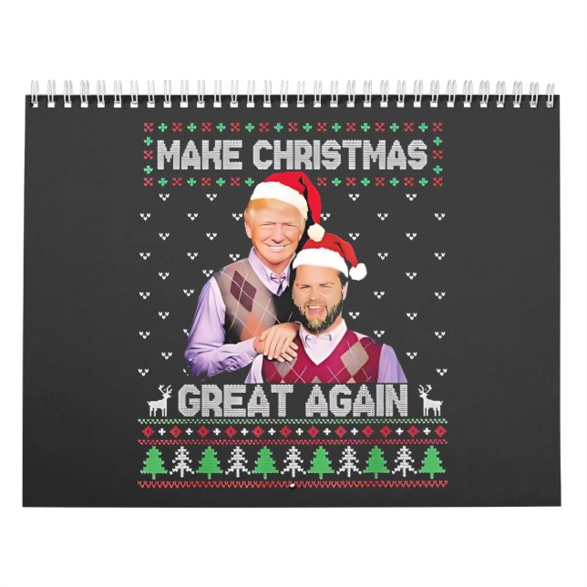 Calendrier Rendre Noël grand à nouveau Trump Vance Noël (Protection)