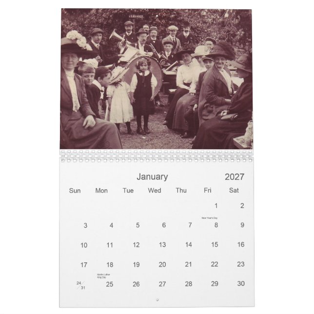 Calendrier Résistance en nombre (Jan 2027)