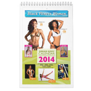 Calendrier rêveur de corps de femmes noires de