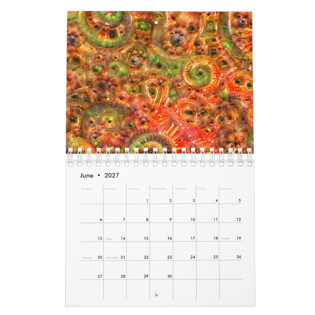Calendrier rêveur profond (Jun 2027)