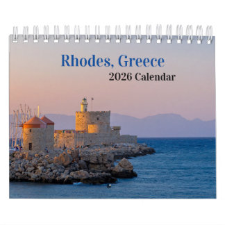 Calendrier Rhodes, Grèce 2026