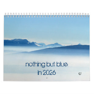 Calendrier rien que du bleu en 2026