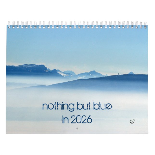 Calendrier rien que du bleu en 2026 (Protection)