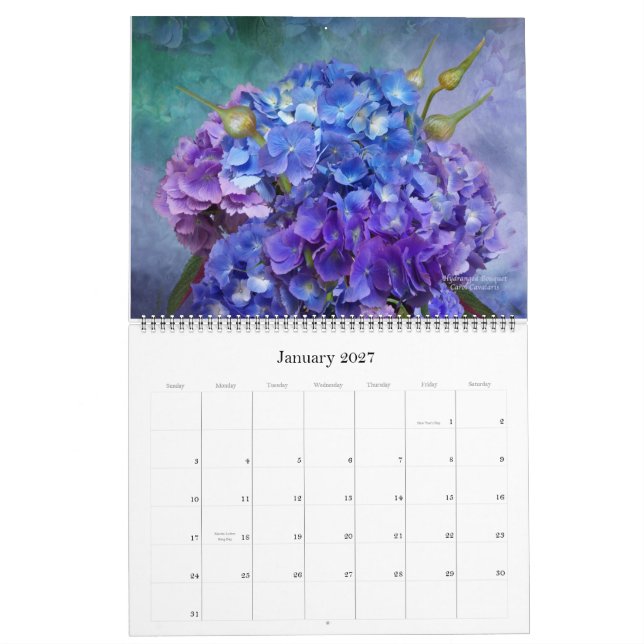 Calendrier Romance Collection 2 Floral Art Calendar 2013 (Jan 2027)