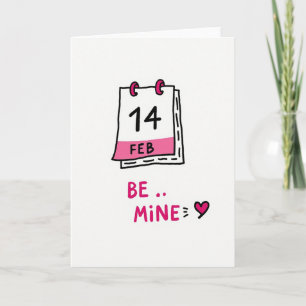 Calendrier Romantique Carte d'Amour