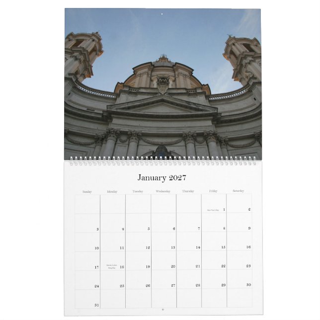 Calendrier Rome, Italie 2013 (Jan 2027)