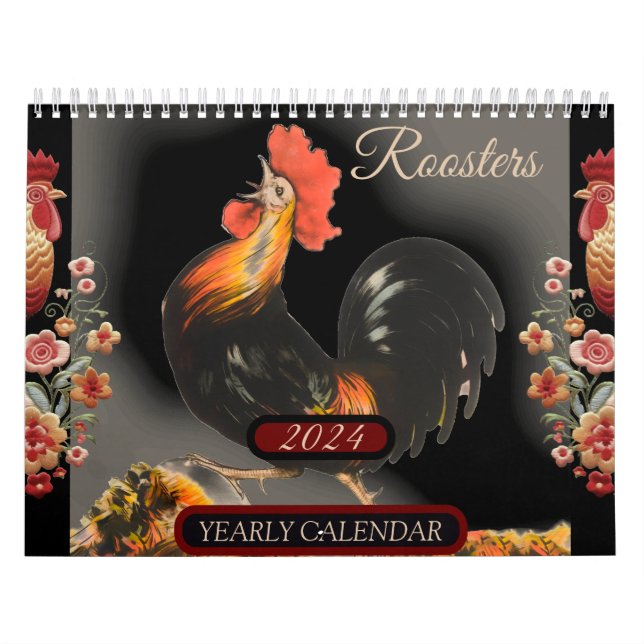 Calendrier Roosters Nature Agritourisme Animaux Oiseaux (Protection)