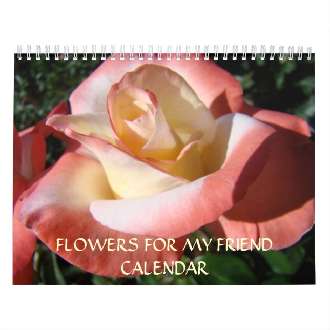 CALENDRIER ROSE Cadeau AMIS Roses de Noël (Protection)