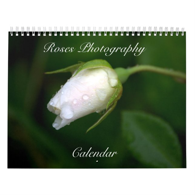 Calendrier rose des fleurs de photographie (Protection)