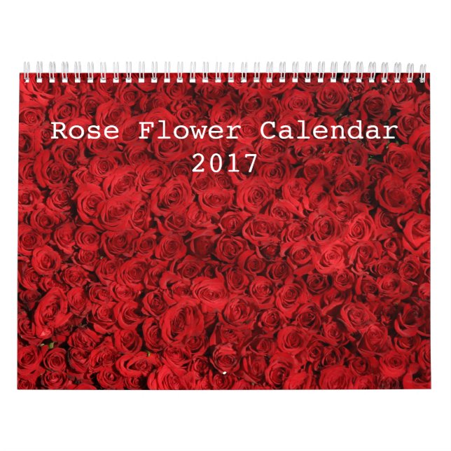 Calendrier rose Flower 2017 (Protection)