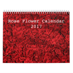 Calendrier rose Flower 2017