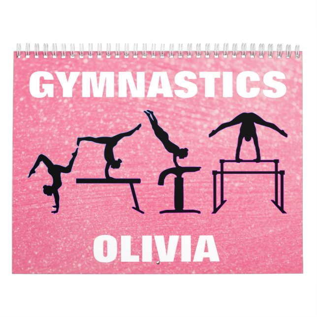 Calendrier Rose Pastel de Gymnastique (Protection)