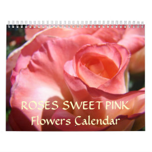 Calendrier ROSE SUCRÉ FLEURS ROSE ROSE ROSE ROSE R