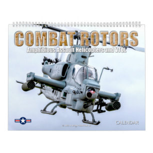 Calendrier ROTORS DE COMBAT - giravion d'attaque amphibie