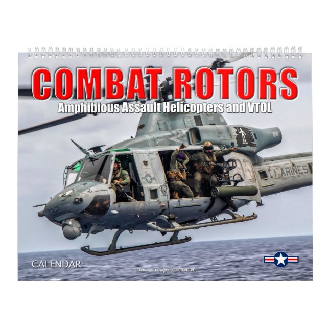 Calendrier ROTORS DE COMBAT - giravion d'attaque amphibie (Protection)