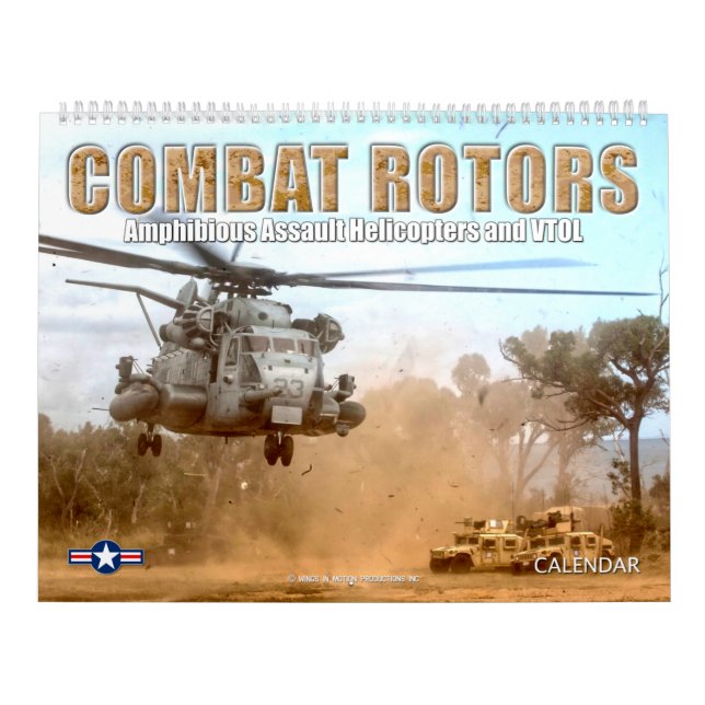 Calendrier ROTORS DE COMBAT - giravion d'attaque amphibie (Protection)