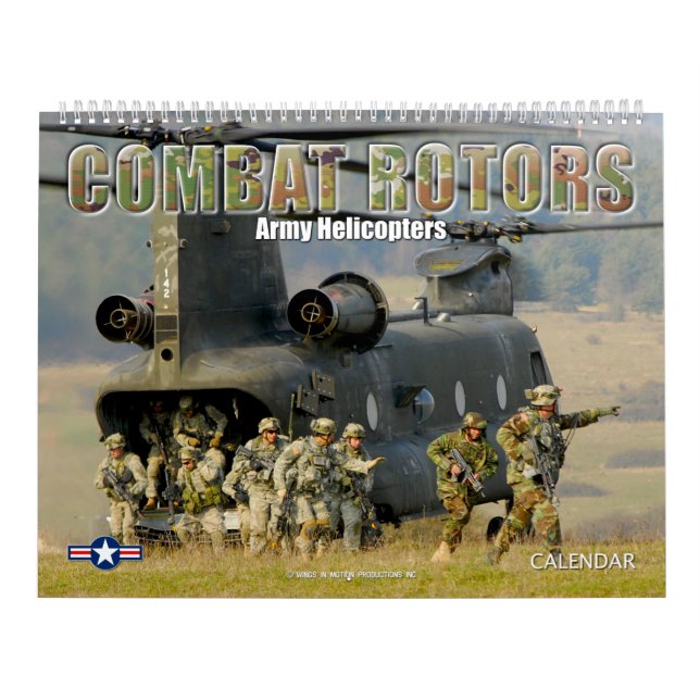 Calendrier ROTORS DE COMBAT - Hélicoptères de l'armée (Protection)