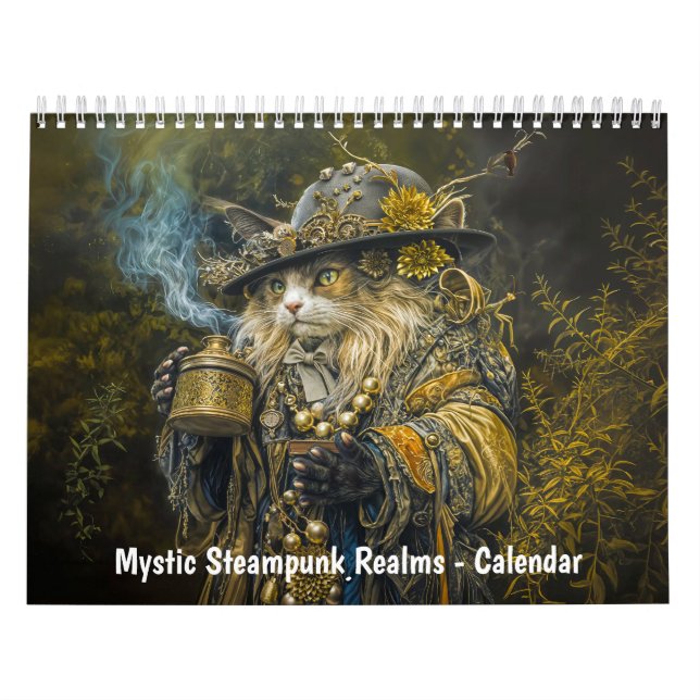 Calendrier Royaumes mystiques steampunk – Créatures d'horloge (Protection)