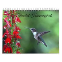 Ruby Throated Hummingbird 2025Calendar