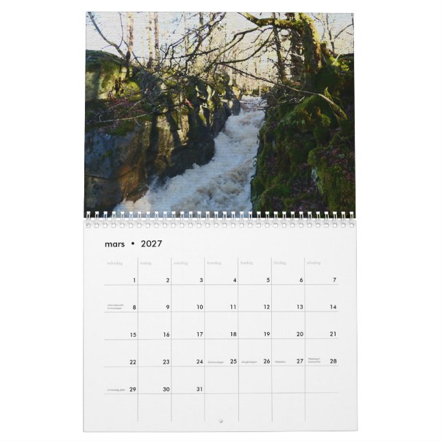 Calendrier Rural Sweden Calendar 2023 (Mar 2027)