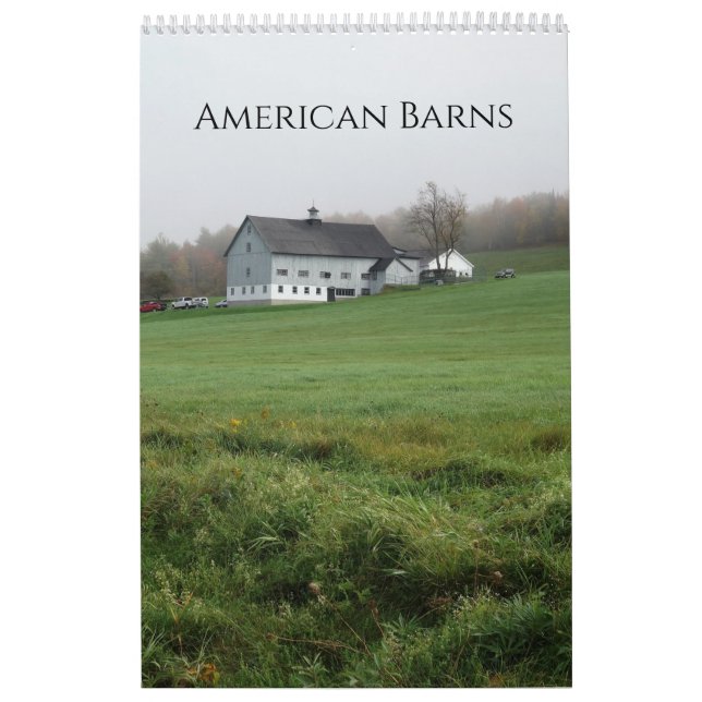 Calendrier Rustique American Barns (Protection)