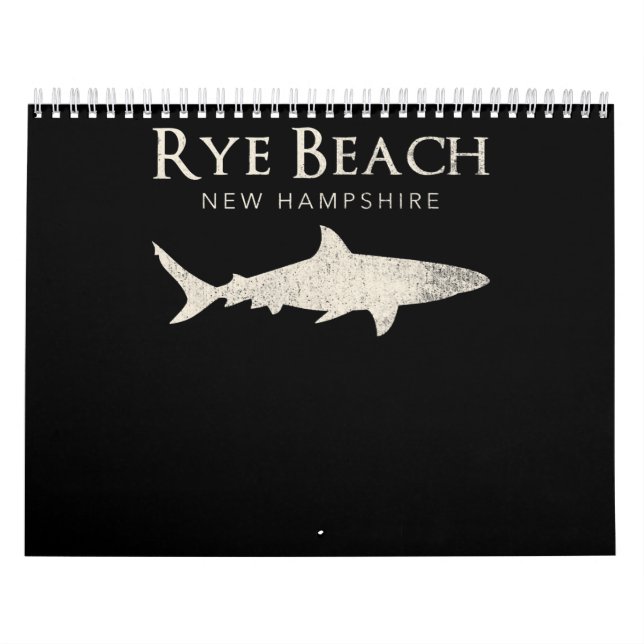Calendrier Rye Beach New Hampshire - Cadeaux d'amoureux des r (Protection)