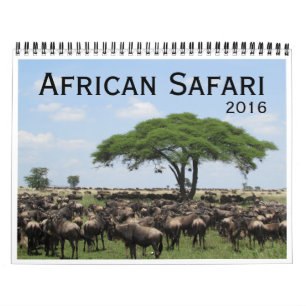 Calendrier safari africain 2016