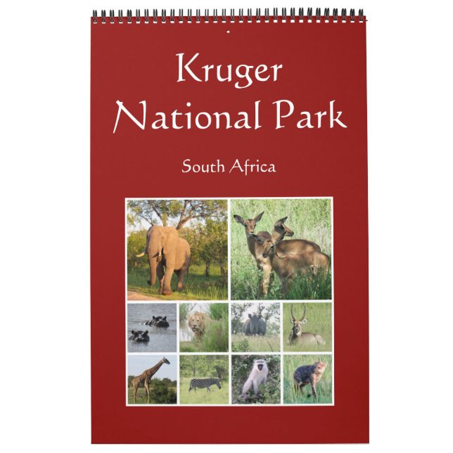 Calendrier safari africain kruger (Protection)