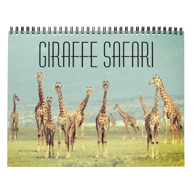 Calendrier safari aux girafes 2026 (Protection)
