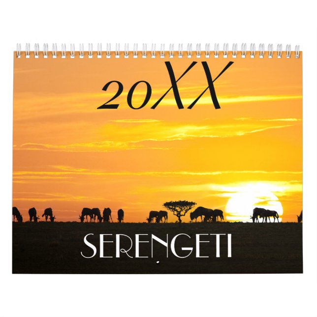 Calendrier safari en Afrique (Protection)