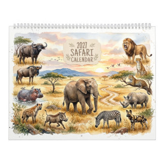 Calendrier Safari Faune et Flore Optimisé pour Deu