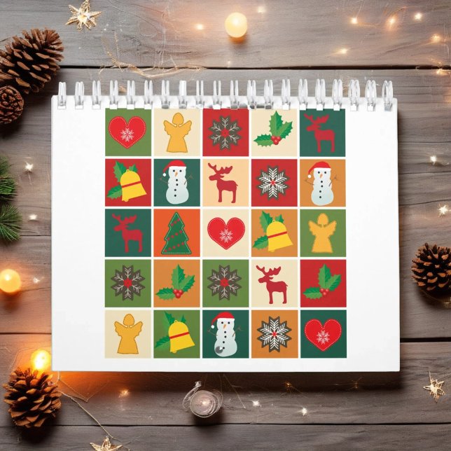 Calendrier Saison Festive de Noël San Francisco, CA (Créateur téléchargé)